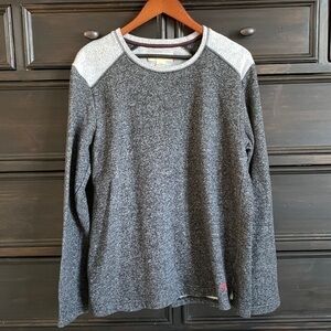 Tommy Bahama Men’s‎ Large Gray Fleece Lined Long Sleeve Crewneck Sweater